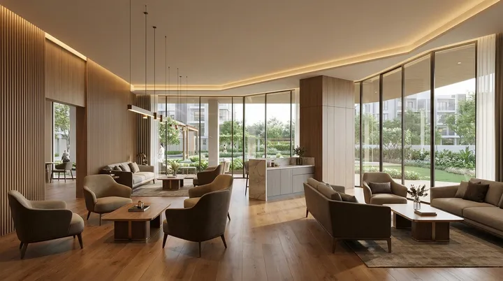 Clubhouse exterior at Century WinningKind with 40,000 sq ft of amenities including a dedicated children's floor