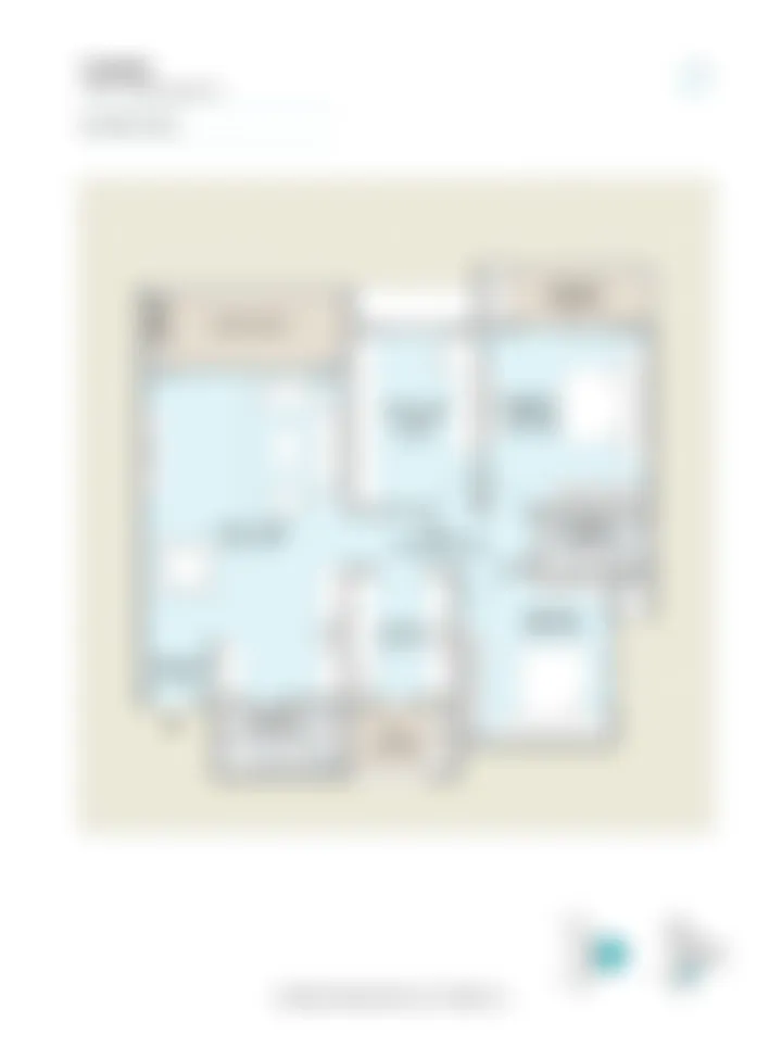 2.5 BHK Smart floor plan at Century WinningKind showing flexible layout with extra room for study or nursery